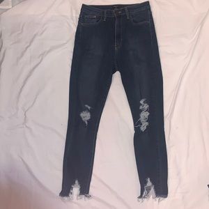 Just Black Denim high rise distressed jean size 27